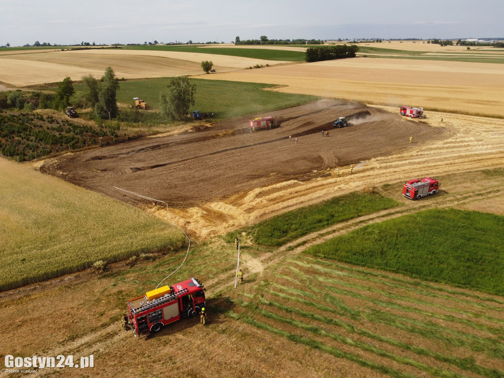 Pożary na polach w Bukownicy i Grodnicy