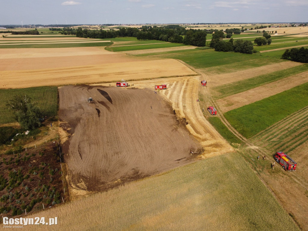 Pożary na polach w Bukownicy i Grodnicy