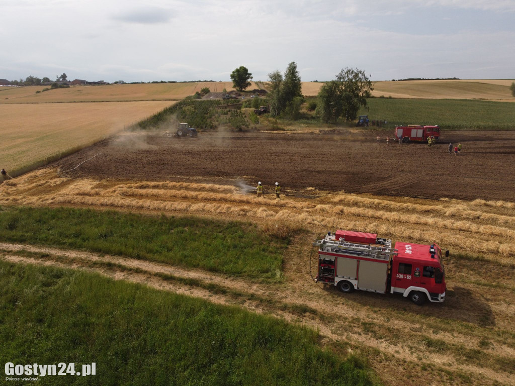 Pożary na polach w Bukownicy i Grodnicy