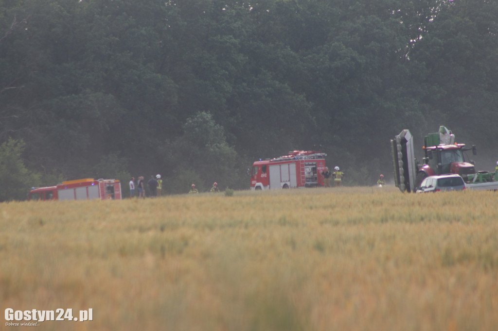 Pożary na polach w Bukownicy i Grodnicy