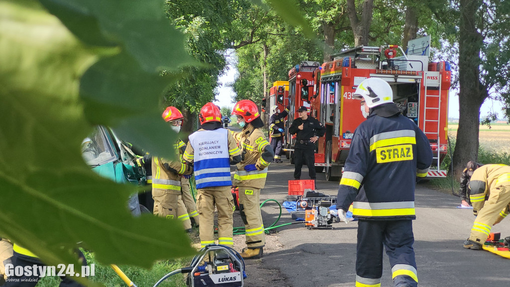 Ćwiczenia strażackie przy wypadku masowym