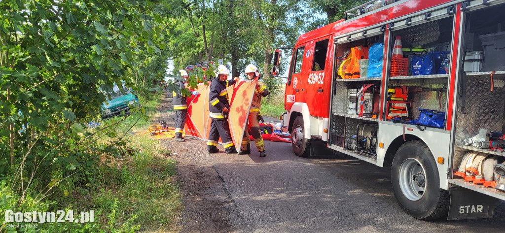 Ćwiczenia strażackie przy wypadku masowym