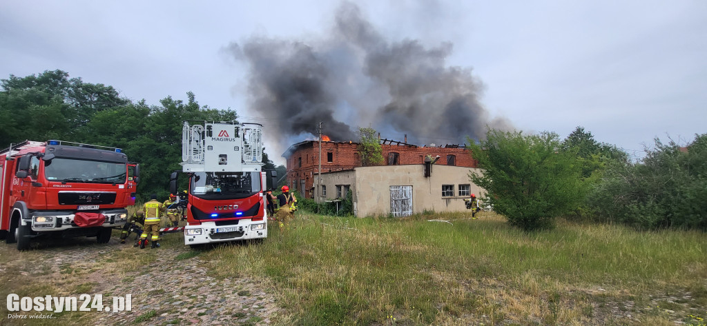 Ogromny pożar w Drzęczewie Drugim