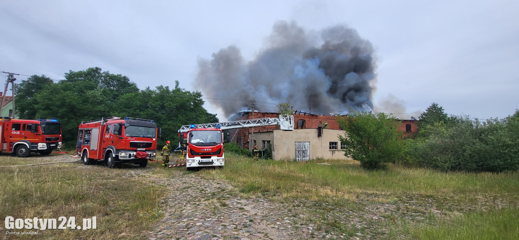 Ogromny pożar w Drzęczewie Drugim