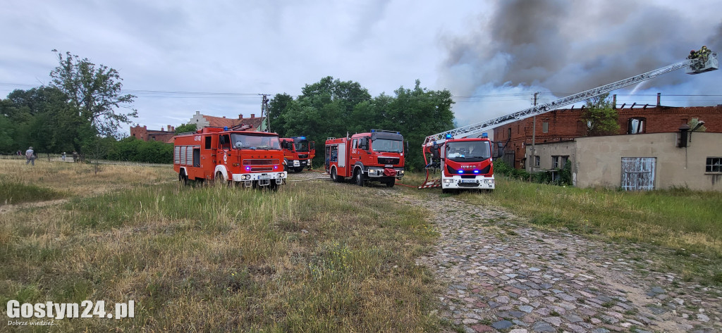 Ogromny pożar w Drzęczewie Drugim