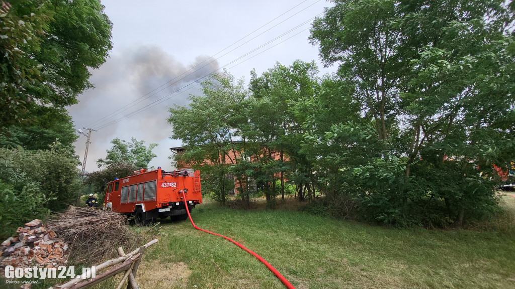 Ogromny pożar w Drzęczewie Drugim