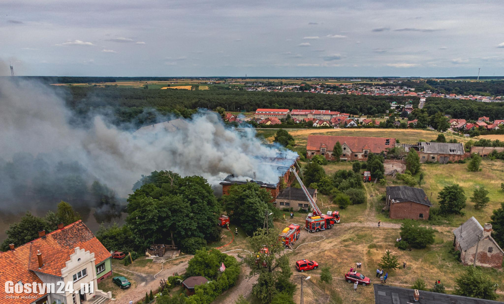 Ogromny pożar w Drzęczewie Drugim