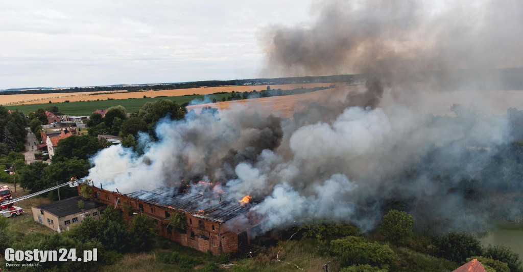 Ogromny pożar w Drzęczewie Drugim