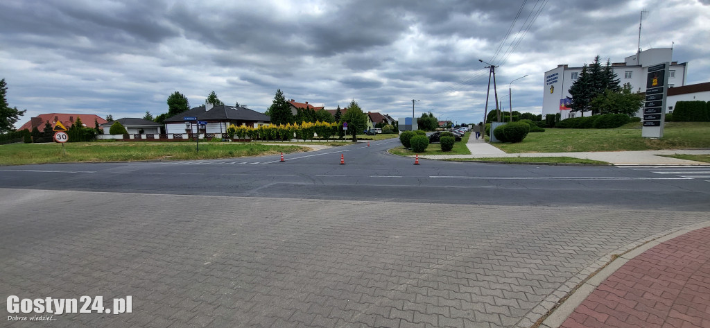 Potrącenie rowerzystki w rejonie mleczarni w Gostyniu