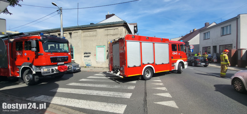 Wypadek na ul. Powstańców Wlkp. w Gostyniu