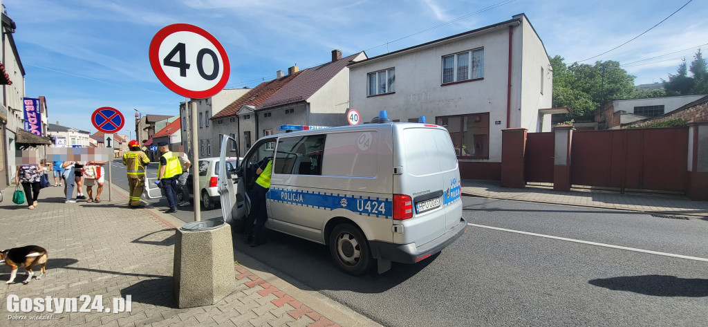 Wypadek na ul. Powstańców Wlkp. w Gostyniu