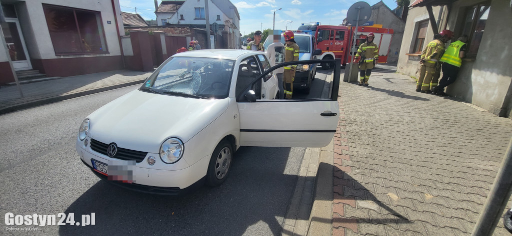 Wypadek na ul. Powstańców Wlkp. w Gostyniu