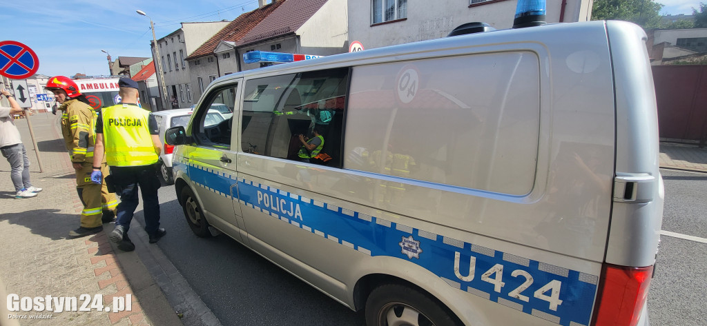Wypadek na ul. Powstańców Wlkp. w Gostyniu