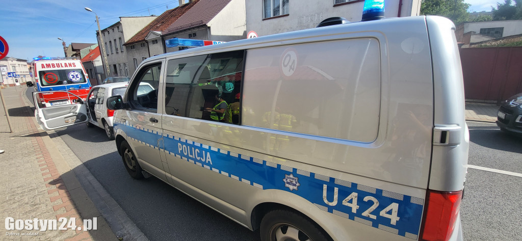 Wypadek na ul. Powstańców Wlkp. w Gostyniu