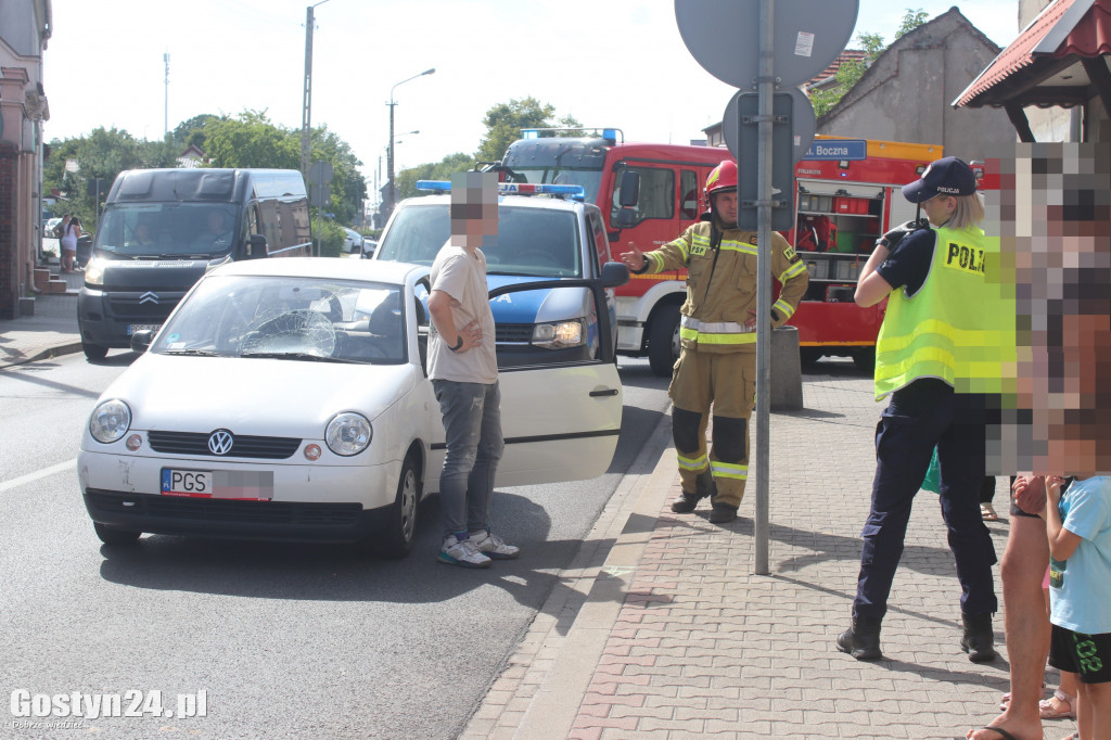 Wypadek na ul. Powstańców Wlkp. w Gostyniu