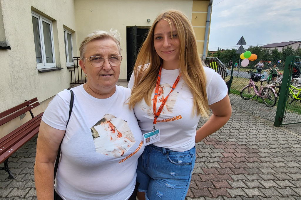 Rowerówka w Łęce Wielkiej, po zdrowie dla Zuzi Suleckiej