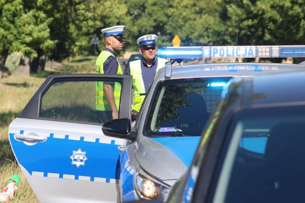 Potrącenie rowerzysty na trasie Karzec - Dzięczyna