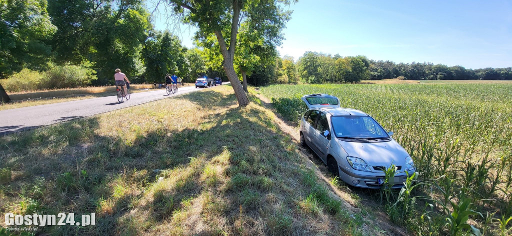 Potrącenie rowerzysty na trasie Karzec - Dzięczyna