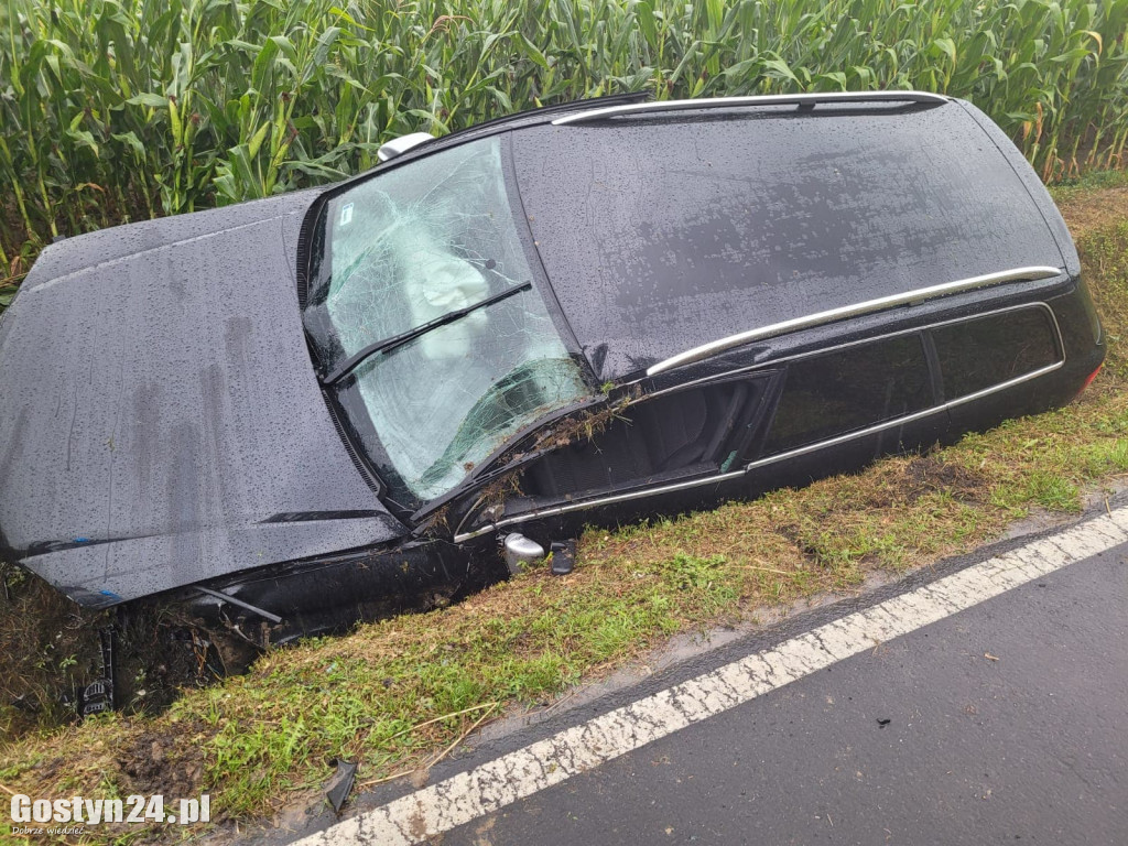 Wypadek pijanej 30-latki w Grabonogu