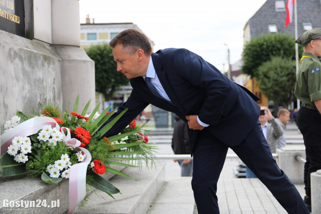 Obchody wybuchu II wojny światowej na rynku w Gostyniu
