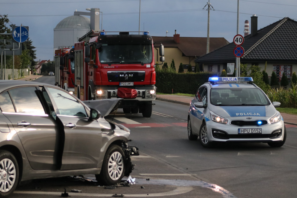 Kolizja na skrzyżowaniu w Gostyniu