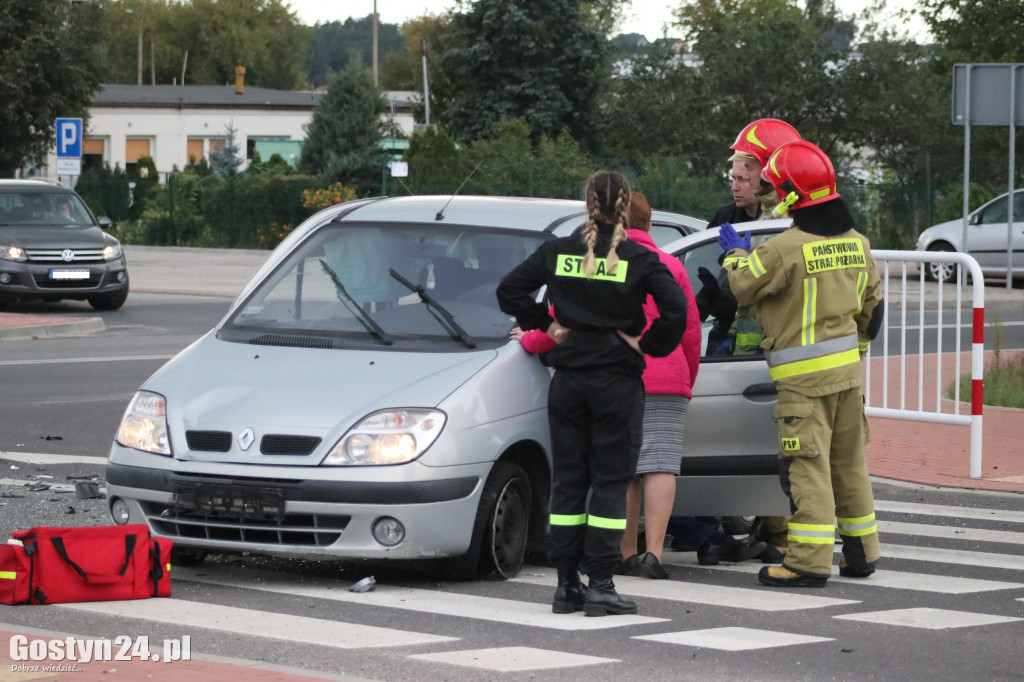 Kolizja na skrzyżowaniu w Gostyniu