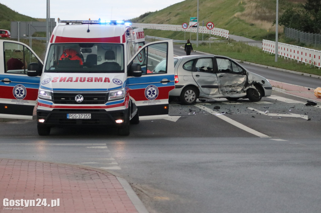 Kolizja na skrzyżowaniu w Gostyniu