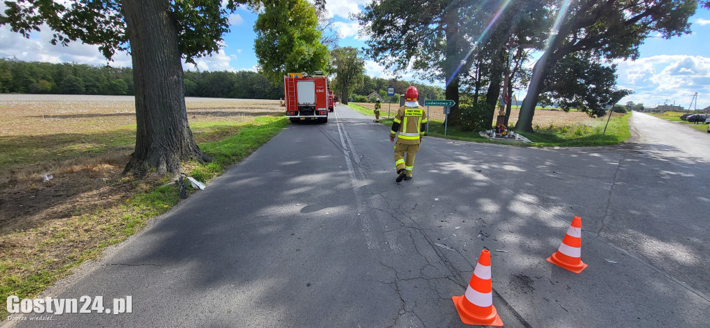 Wypadek na trasie Pępowo - Siedlec