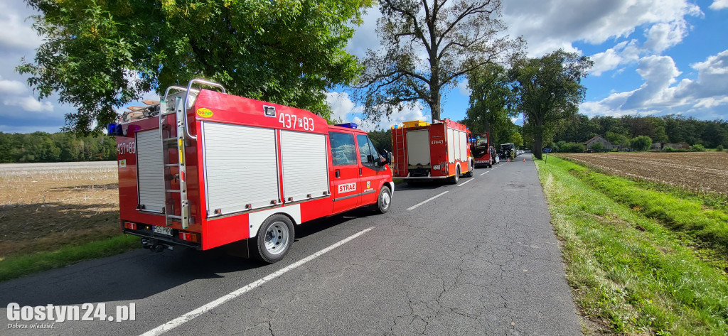 Wypadek na trasie Pępowo - Siedlec