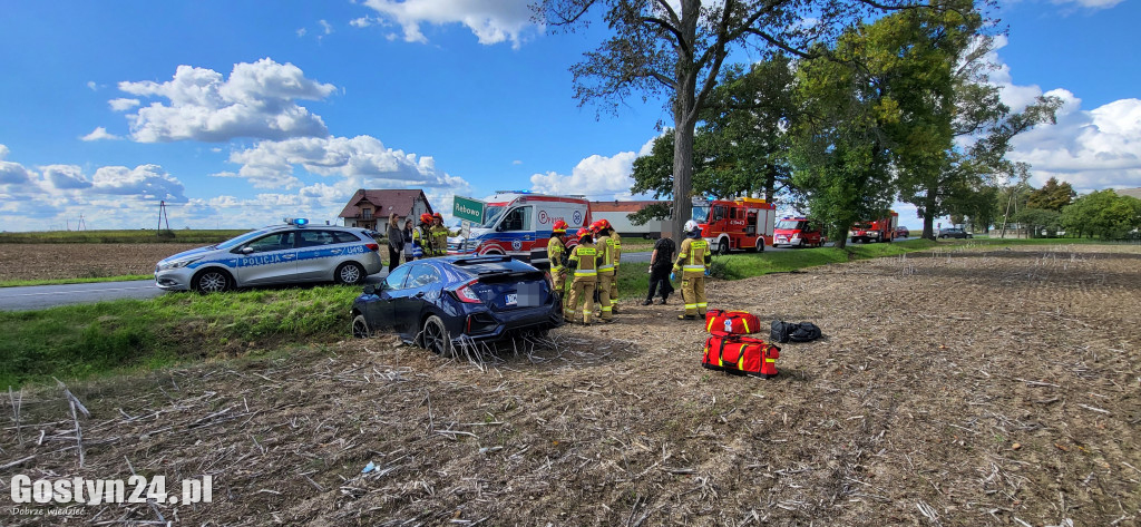 Wypadek na trasie Pępowo - Siedlec