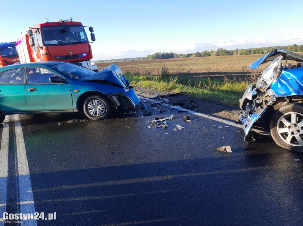Czołowe zderzenie z udziałem naszego mieszkańca