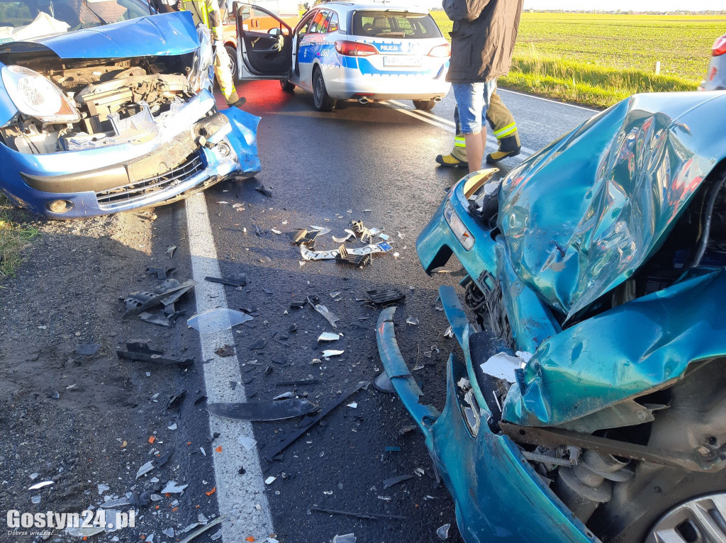 Czołowe zderzenie z udziałem naszego mieszkańca