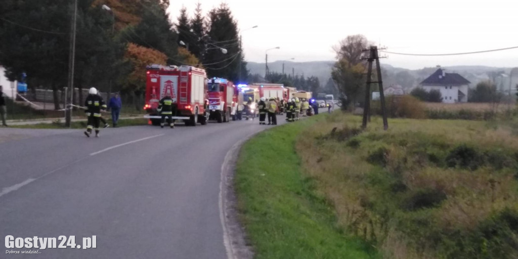 Wypadek autokaru z turystami z Pogorzeli