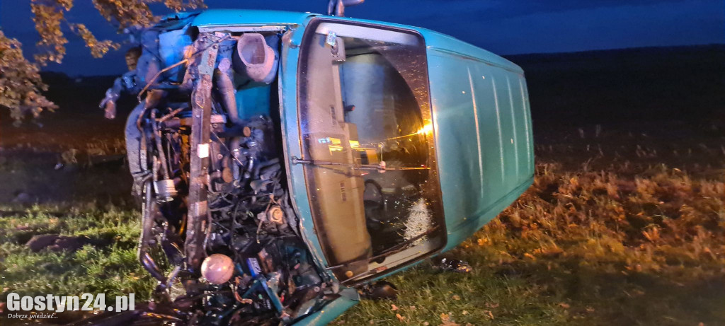 Poranne zdarzenie drogowe na trasie Poniec - Bojanowo