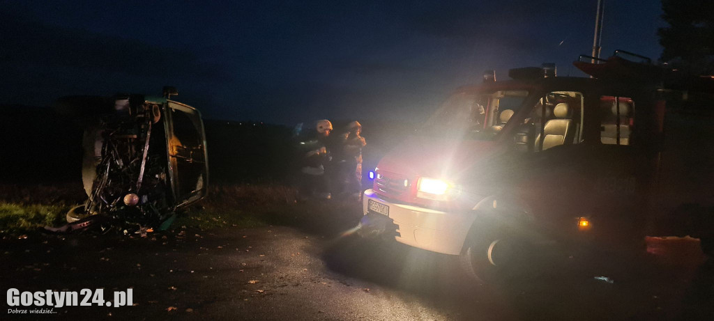 Poranne zdarzenie drogowe na trasie Poniec - Bojanowo