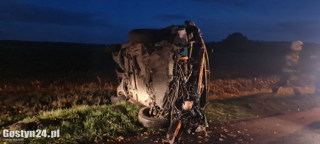 Poranne zdarzenie drogowe na trasie Poniec - Bojanowo