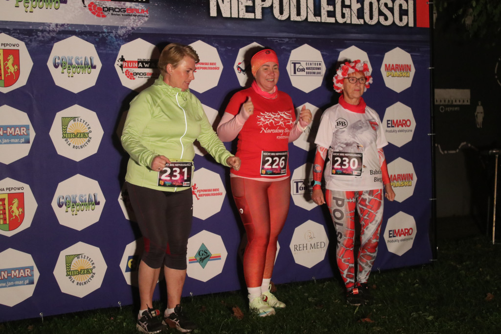 Nocny Bieg Niepodległości w Pępowie