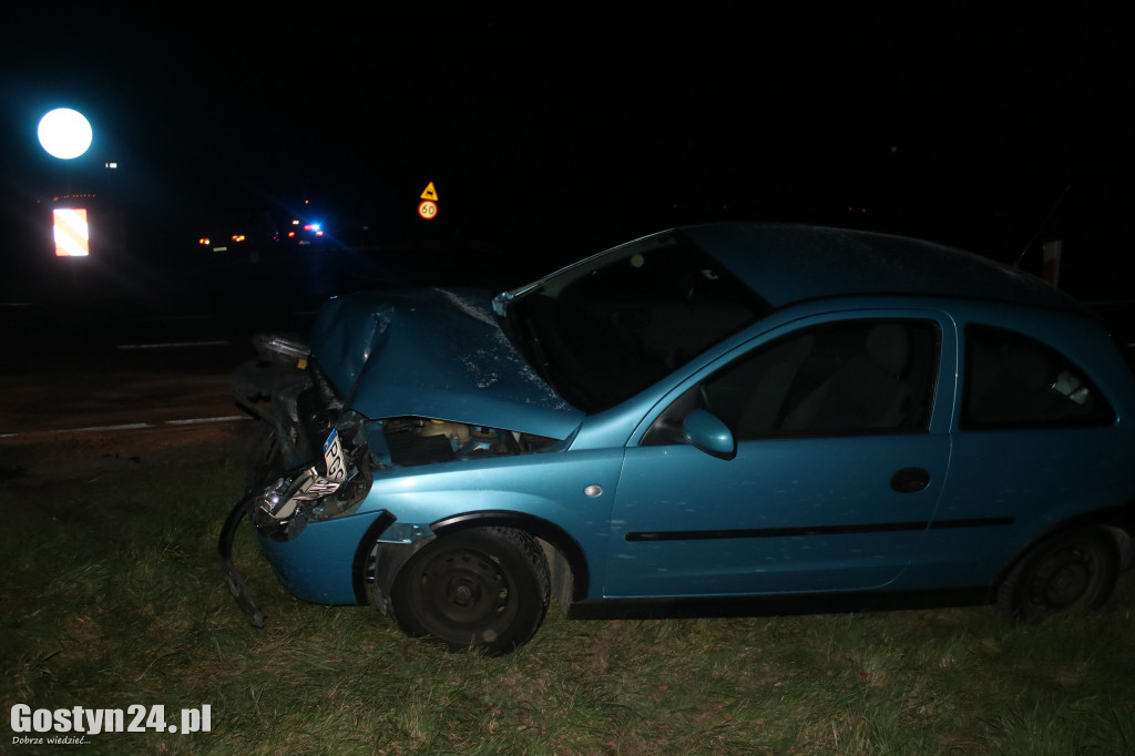 Kolizja dwóch pojazdów na DW434