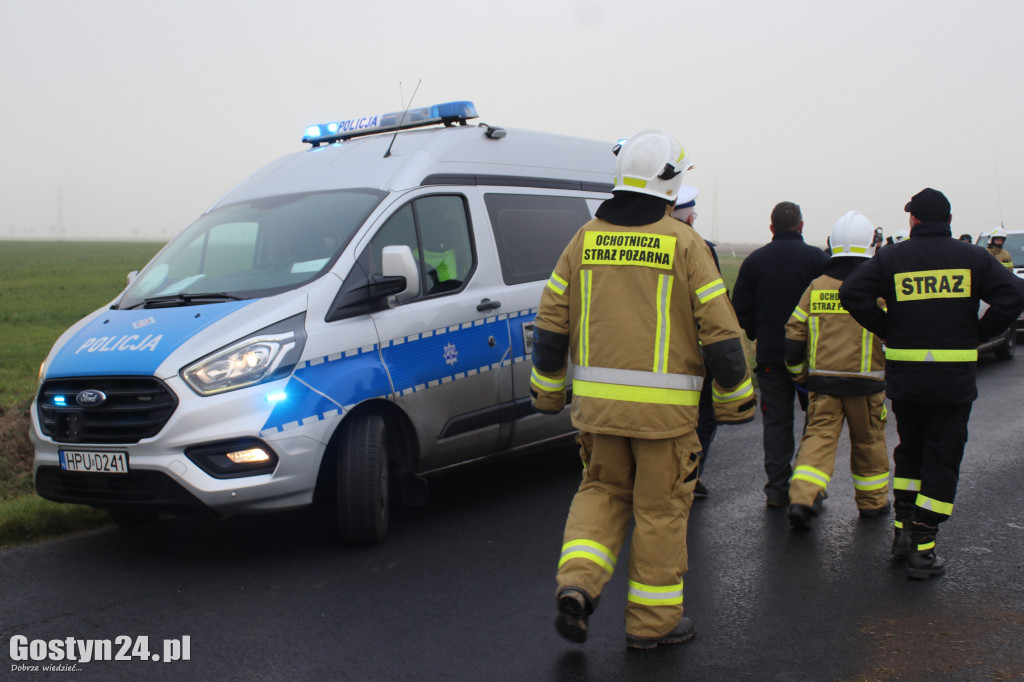 Wypadek na trasie Oporówko-Krzeminiewo