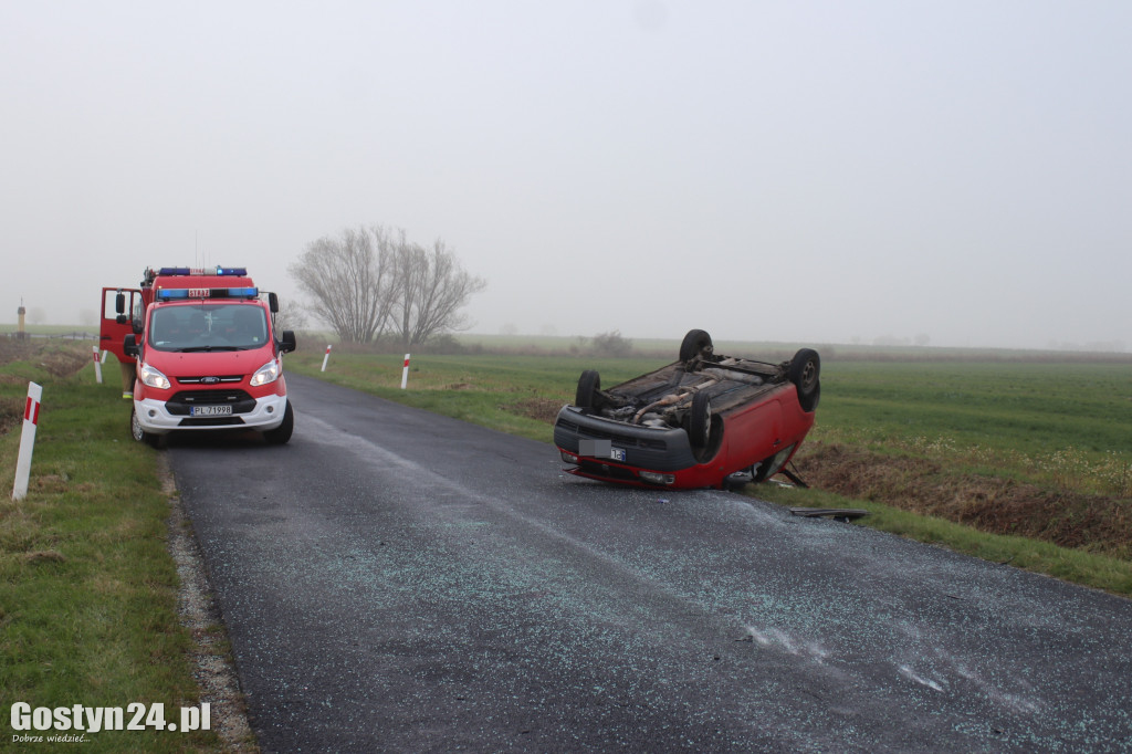 Wypadek na trasie Oporówko-Krzeminiewo