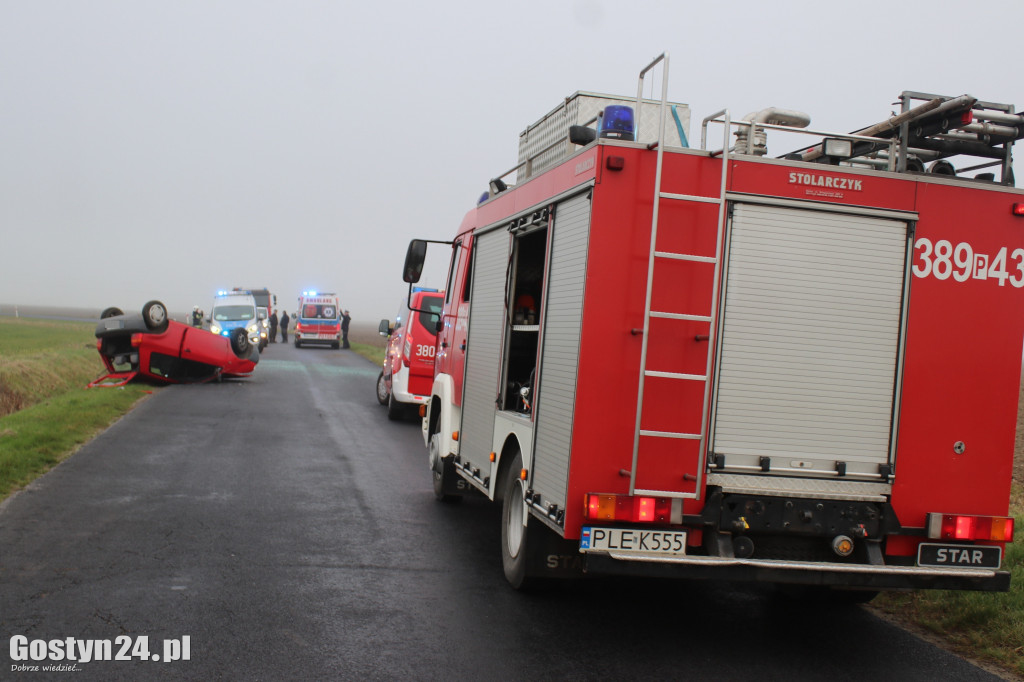Wypadek na trasie Oporówko-Krzeminiewo