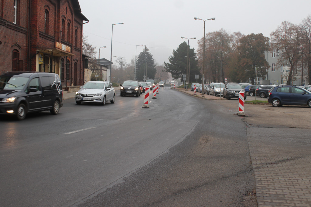 Utrudnienia na ul. Przy Dworcu w Gostyniu