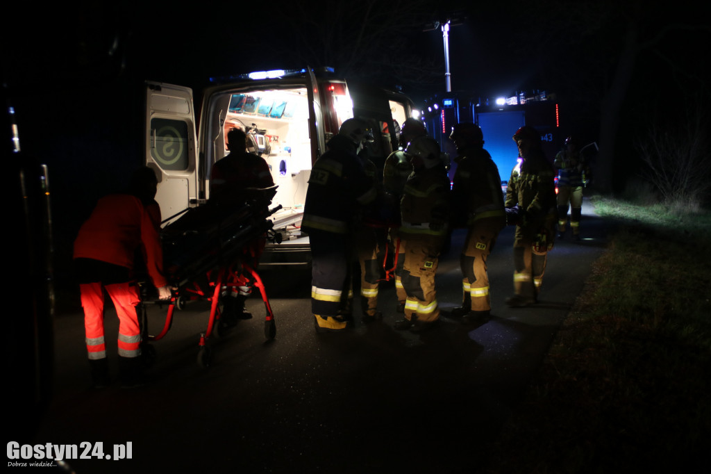 Wypadek na wyjeździe z miejscowości Grodzisko