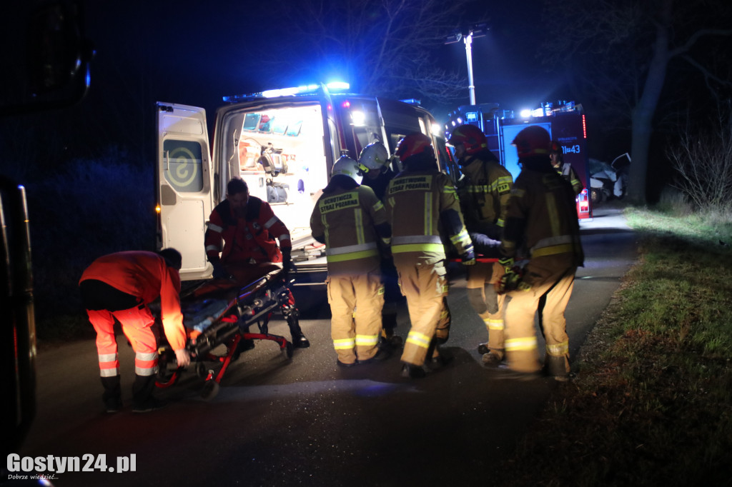 Wypadek na wyjeździe z miejscowości Grodzisko