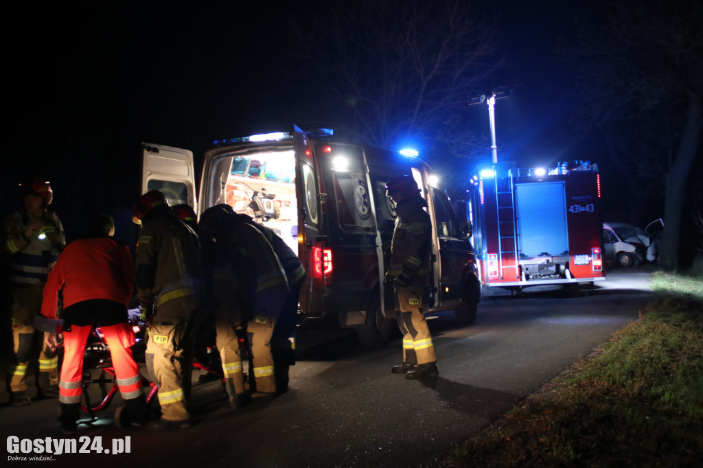 Wypadek na wyjeździe z miejscowości Grodzisko