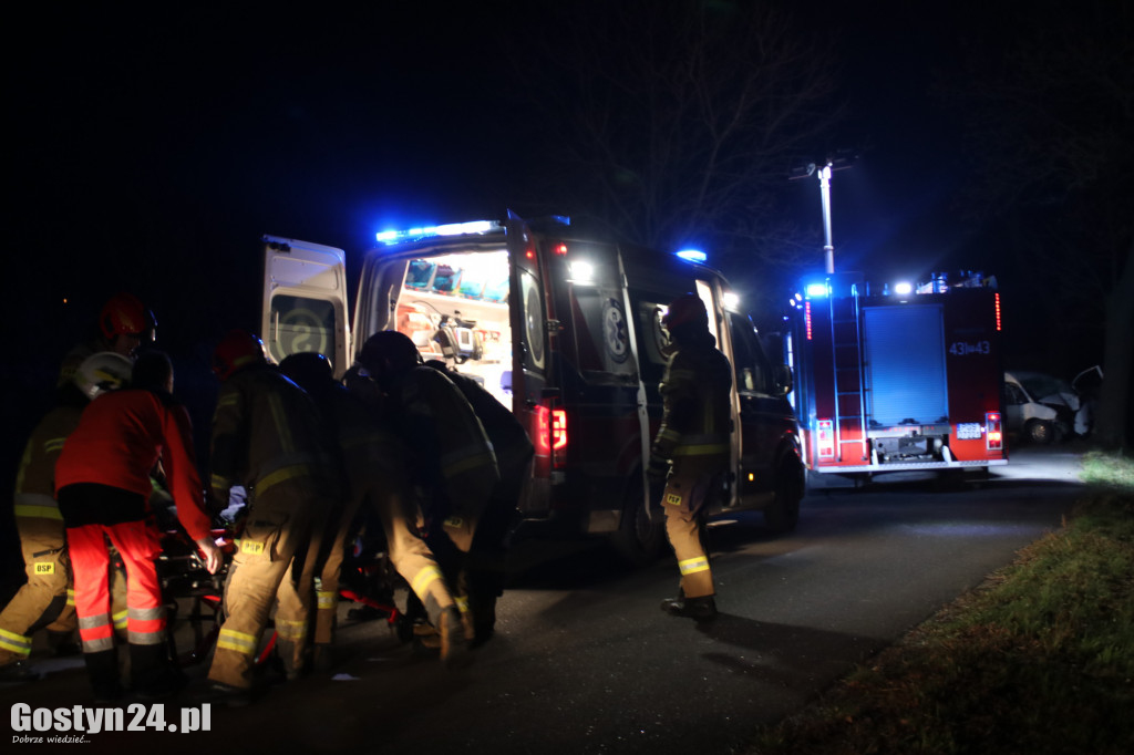 Wypadek na wyjeździe z miejscowości Grodzisko