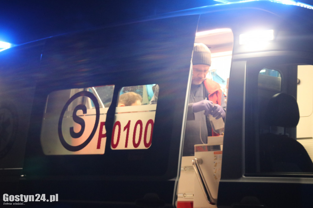 Wypadek na wyjeździe z miejscowości Grodzisko