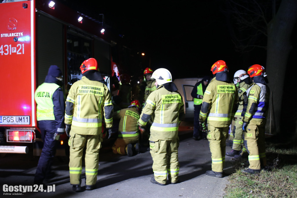 Wypadek na wyjeździe z miejscowości Grodzisko