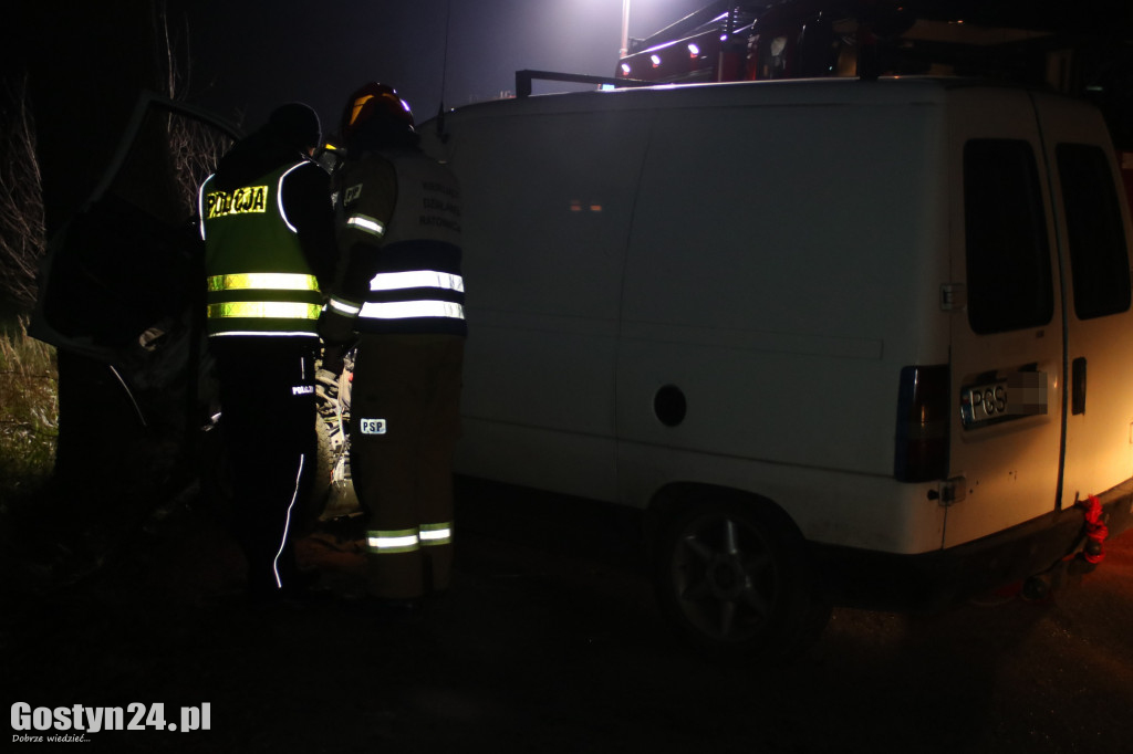 Wypadek na wyjeździe z miejscowości Grodzisko