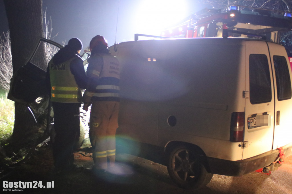 Wypadek na wyjeździe z miejscowości Grodzisko